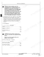 john-deere-444j-to-loader-loader-repair-manual-tm2136-fluid-capacities-36.webp John Deere 444J, 544J, 624J Loader ride control discharge procedure and front axle differential fluid capacity table.
