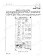john-deere-450c-crawler-technical-manual-tm1102-interval-schedules-71.webp John Deere 450C Crawler periodic service chart table with lubrication intervals, component list, and capacity specifications.