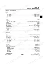 john-deere-4555-to-4960-tractors-repair-manual-tm1460-specs-23.webp John Deere 4555, 4755, 4955, 4560, 4760, 4960 machine specifications table for engine, hydraulics, and fluid capacities.