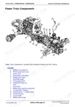 john-deere-5055e-5065e-5075e-tractors-diagnostic-technical-manual-tm901019-exploded-view-899-1.webp John Deere 5055E, 5065E, 5075E PowrReverser transmission power train components diagram with labeled legend.
