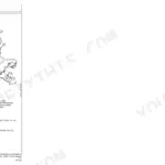 John Deere 5220, 5320, 5420, 5520 front wiring harness diagram for 3-cylinder engines with component identification list.