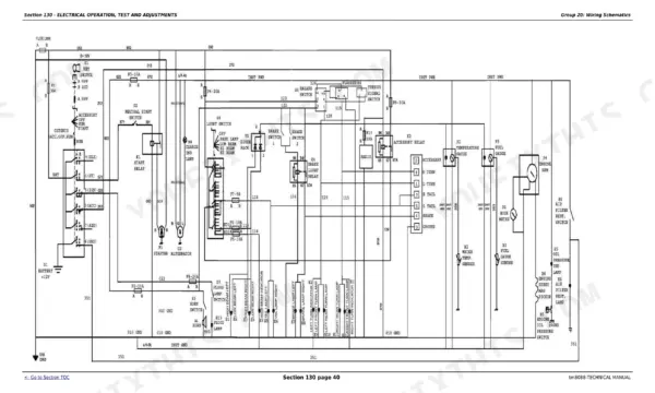 John Deere 5303, 5403 Technical Manual — Wiring Diagram