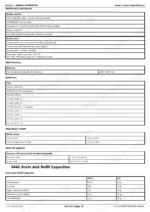 john-deere-544e-to-644e-4wd-loaders-repair-manual-tm1414-fluid-capacities-25.webp John Deere 544E, 544E LL, 544E TC, 624E, 644E specifications table for brakes, steering, tires, lift capacity, and fluid capacities.