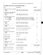 john-deere-6076-diesel-engines-technical-manual-ctm42-specs-55.webp John Deere 6076 cylinder head and valves specifications table including valve lift, clearance, spring height, and seat angles.