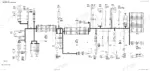 John Deere 6100, 6200, 6300, 6400 engine wiring harness diagram showing electrical components, connectors, and pinouts.