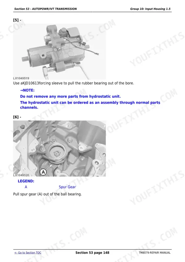 John Deere 6230, 6330, 6430 Repair - Page 3