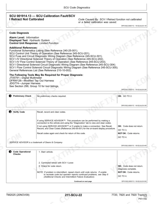 John Deere 7720, 7820, 7920 Operation and Test - Page 3