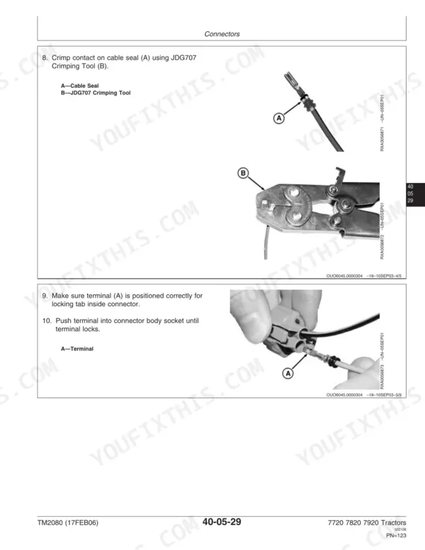 John Deere 7720, 7820, 7920 Repair - Page 2