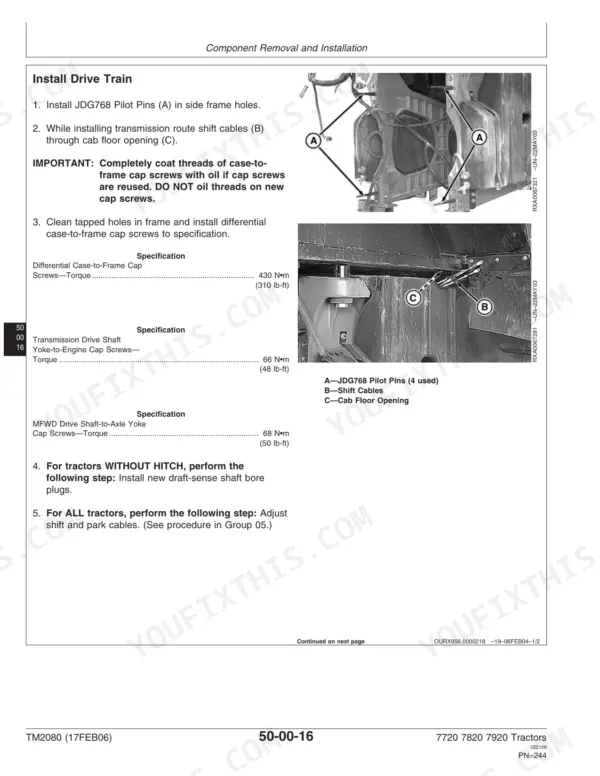 John Deere 7720, 7820, 7920 Repair - Page 3