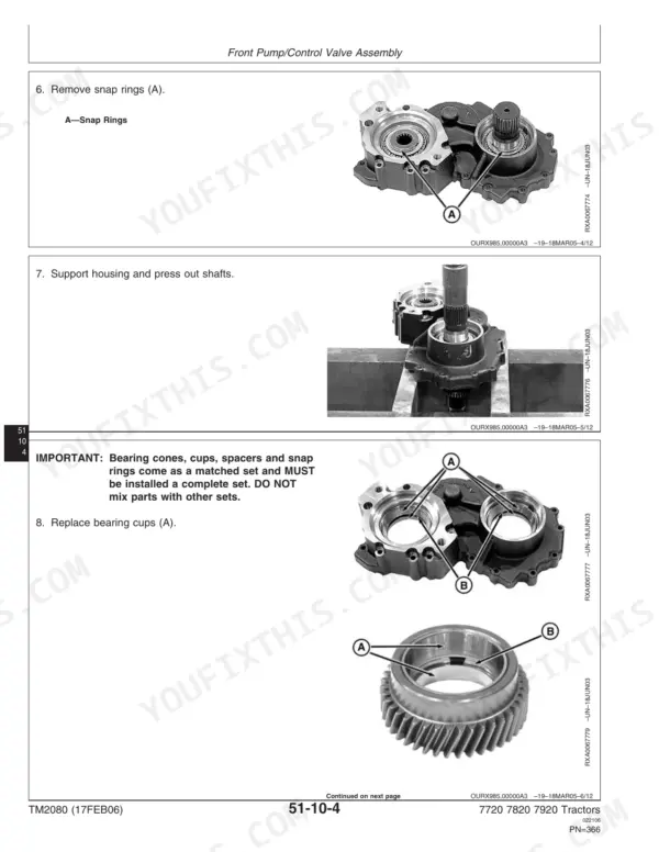 John Deere 7720, 7820, 7920 Repair - Page 4