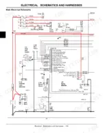 john-deere-825i-xuv-gator-utility-vehicle-technical-manual-tm107119-torque-11.webp John Deere 825i main electrical schematic showing relay module, start motor, fuel pump, and lift switch wiring connections.