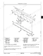 john-deere-920-930-mower-conditioners-technical-manual-tm1548-exploded-view-133.webp John Deere 920, 930, 920 Mower-Conditioners, 930 Mower-Conditioners exploded view of cutterbar removal and components.