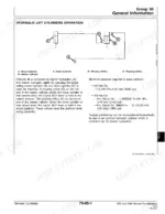 john-deere-920-930-mower-conditioners-technical-manual-tm1548-hydraulic-277.webp John Deere 920, 930 Mower-Conditioners hydraulic lift cylinder operation diagram, phasing orifices, and pressure specs.