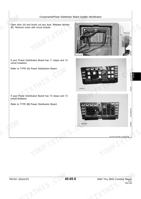 John Deere 9400 repair