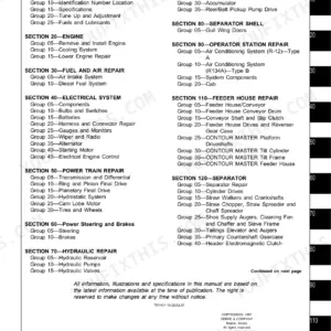 John Deere 9400, 9500, 9600 Repair - Page 1