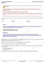 john-deere-agriculture-6100d-to-6130d-tractors-repair-manual-tm608819-fluid-capacities-59.webp John Deere Agriculture 6100D-6130D fuel tank capacity table, safety refueling procedures, and engine break-in oil specifications.