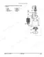 John Deere E100-E180 exploded view of single cylinder inertia starting motor components and parts list.