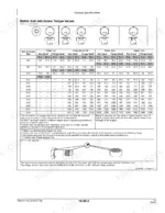 John Deere E100, E110, E120, E130, E140, E150, E160, E170, E180 metric bolt and screw torque values specification table.