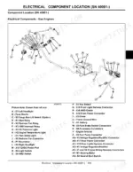 John Deere HPX 4X2, HPX 4X4 Gas, HPX 4X4 Diesel, Gator Utility Vehicle, HPX 4X2 Gas, HPX 4X2 Diesel electrical component location diagram.