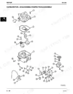john-deere-m653-m655-m665-mid-mount-ztrak-technical-manual-tm1778-exploded-view-56.webp John Deere M653, M655, M665 exploded view diagram for carburetor disassembly, inspection, and assembly components.