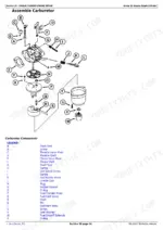 john-deere-z225-to-z255-eztrak-residential-mower-technical-manual-tm112919-exploded-view-54.webp John Deere Z225, Z245, Z235, Z255 exploded view diagram and component legend for carburetor assembly repair.