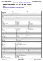 john-deere-z225-to-z255-eztrak-residential-mower-technical-manual-tm112919-specs-36.webp John Deere Z225, Z245, Z235, Z255 technical manual general specifications table for engine, fuel, electrical, and power train.