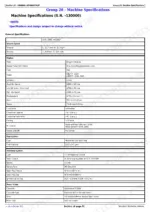 john-deere-z425-to-z465-eztrak-residential-mower-technical-manual-tm113019-specs-36.webp John Deere Z425, Z435, Z445, Z465 EZtrak mower technical specifications table for engine, fuel, electrical, and power train.