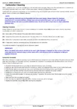 John Deere Z625, Z645, Z655, Z665 service manual page detailing carburetor cleaning and assembly procedures.