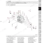 Kioti CS2410, CS2610 engine exploded view diagram showing cylinder block components and parts list.