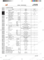 kioti-cs2410-cs2610-tractor-workshop-manual-specs-22-2.webp Kioti CS2410, CS2610 general specifications table including engine, drivetrain, hydraulic, and PTO data.