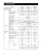 Kioti DK35-EU, DK40-EU, DK450L-EU engine specifications, fluid capacities, and tractor dimensions table.
