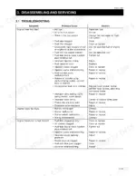 Kioti DK35-EU, DK40-EU, DK450L-EU engine troubleshooting table for starting, starter, and rough running issues.