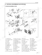 kioti-dk45-dk50-tractor-repair-manual-exploded-view-51.webp Kioti DK45, DK50 engine exploded view diagram showing cylinder block, crankshaft, pistons, and cooling components.