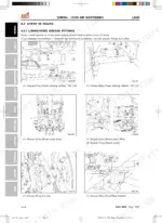 kioti-lk30-tractor-workshop-manual-ss41-w00-troubleshooting-30.webp Kioti LK30 50-hour maintenance guide showing grease fitting locations for steering, brake, clutch, lift rod, and brackets.