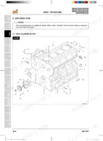 kioti-nx4510-c-h-ch-to-nx6010h-ch-tractor-shop-manual-dn60-w00-exploded-view-104.webp Kioti NX4510(C)(H)(CH), NX5010(C)(H)(CH), NX5510(C)(H)(CH), NX6010H(CH) engine cylinder block exploded view diagram.