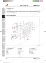 kioti-rx6010c-pc-tractor-workshop-manual-dh80-w00-exploded-view-90-1.webp Kioti RX6010C(PC) engine exploded view diagram showing cylinder block assembly and oil pump components with parts list.
