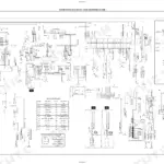 Kioti RX6020C(PC), RX6620C(PC), RX7320C(PC), RX7620C(PC) overall electrical wiring diagram, cabin and bonnet fuse box tables.