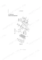 kobelco-sk25sr-6-mini-excavator-shop-manual-s5pv0029e01-exploded-view-100.webp Kobelco SK25SR-6 engine cylinder head components exploded view diagram showing valves, springs, and head gasket.