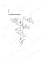 kobelco-sk26-pfd1-mini-excavator-shop-manual-s5pfd101e-exploded-view-109.webp Kobelco SK26 PFD1 exploded view of engine crankshaft, camshaft, pistons, and oil pan components.