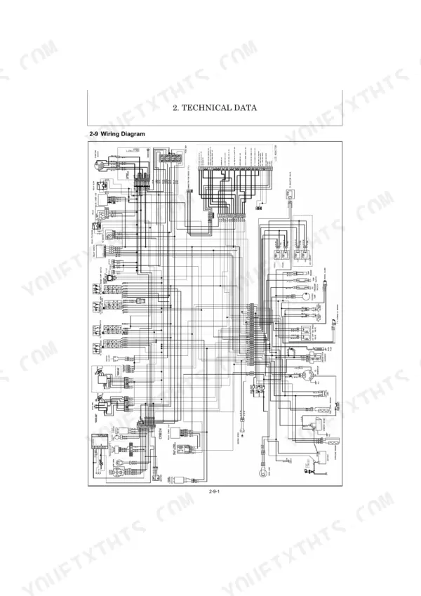Kobelco SK26 PFD1 technical data wiring diagram showing electrical connections for cabin, monitor, and engine components.