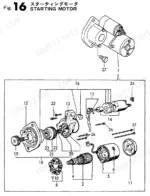 kubota-3tne88l-rbv-vio40-industrial-engine-parts-catalog-electrical-parts-34.webp Yanmar 3TNE88L-RBV (VIO40), 3TNE88L-RBV exploded view diagram of the starting motor assembly with numbered components.
