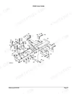 Kubota BX2200D exploded view diagram of the front axle frame assembly with numbered hardware and mounting components.