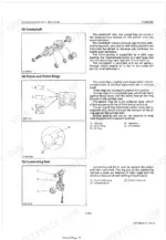 Kubota L3010, L3410, L3710, L4310 engine manual showing crankshaft, piston rings, and connecting rod exploded views.