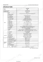 Kubota L3010, L3410, L3710, L4310 technical specifications table for D1503-L-A engine, capacities, and dimensions.
