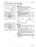 Kubota L3200 service manual: engine oil change and oil filter replacement procedures with diagrams and capacity table.