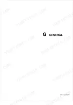 Kubota L3240, L3540, L4240, L5240, L5740 service manual section divider page for General information.