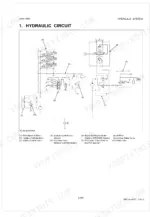 Kubota L4400 hydraulic circuit diagram showing control valves, steering controller, and cylinder blocks.