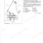 Kubota L4600 traveling clutch structure diagram showing flywheel, pressure plate, and clutch pedal components.