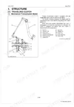 kubota-l4600-tractor-workshop-manual-9y111-07611-exploded-view-147.webp Kubota L4600 traveling clutch structure diagram showing flywheel, pressure plate, and clutch pedal components.