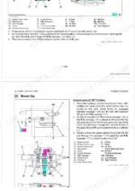 Kubota LA1954AU, LA2254AU hydraulic system diagram showing boom control valve operation and oil flow paths.